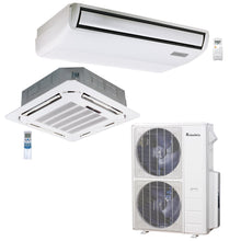 2-Zone Klimaire 21.1 SEER2 Multi Split Floor-ceiling Ceiling Cassette Air Conditioner Heat Pump System 18+24