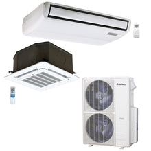 2-Zone Klimaire 21.1 SEER2 Multi Split Ceiling Cassette Floor-Ceiling Air Conditioner Heat Pump System 18+24