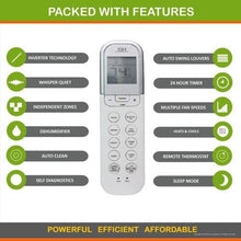 COOPER AND HUNTER Dual 2 Zone Ductless Mini Split Ceiling Cassette Air Conditioner Heat Pump 24000 24000 Multi