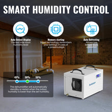 Bluedeep DK145 - 145 Pints Auto Defrost Commercial Dehumidifier with Drain Hose for 6000 ft² Basement