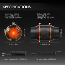 2025 Spider Farmer 4x4X6.5 Complete Grow Tent Kit丨SF4000 301H EVO Full Spectrum LED Grow Light丨6” Clip Fan丨6” Ventilation System with Speed Controller