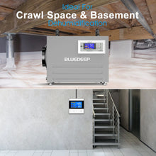 Bluedeep DK120 - 110 Pints Auto Defrost Commercial Dehumidifier with Drain Hose for Crawlspace