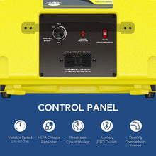 ALORAIR CLEANSHIELD HEPA 550 AIR SCRUBBER WITH FILTER CHANGE LIGHT AND VARIABLE SPEED, NEGATIVE AIR MACHINE WITH ON-BOARD DUPLEX GFCI, HEPA AIR SCRUBBER AIR PURIFIER WITH 3 STAGE FILTERS, 10 YEARS WARRANTY