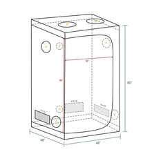 Mars Hydro 4x4 Grow Tent - 48"X48"X80" (120X120X200 cm)