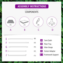 Spider Farmer 4’x4’x 8.5′ 120cm x 120cm x 200cm Indoor Grow Tent