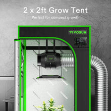 VIVOSUN S224 2x2 Mylar Grow Tent, 24" x 24" x 48"