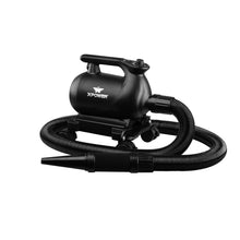 XPOWER A-12 Professional Car Dryer Blower with 2 Heat Settings and Mobile Dock with Caster Wheels