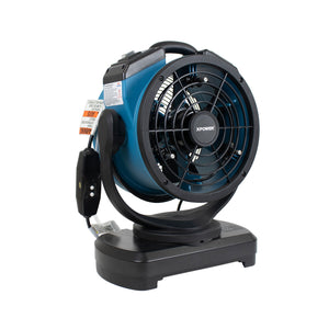 XPOWER FM-68W Multipurpose Oscillating Portable 3 Speed 11" Outdoor Cooling Misting Fan with Built-In Water Pump and Hose