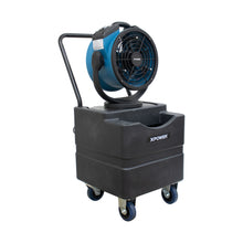 XPOWER FM-68WK Multipurpose Oscillating 3 Speed 11" Outdoor Cooling Misting Fan with Built-In Water Pump, Hose, and WT-45 Mobile Water Reservoir Tank