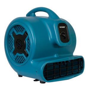 XPOWER P-800H 3/4 HP 3200 CFM 3 Speed Air Mover, Carpet Dryer, Floor Fan, Blower with Telescopic Handle and Wheels