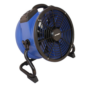 XPOWER X-35AR 1/4 HP 1720 CFM High Temperature Sealed Motor Industrial Axial Air Mover, Blower, Fan with Power Outlets