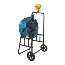 XPOWER FA-420K6 1/3 HP 3600 CFM 5 Speed 18" Warehouse, Dock, Trailer Cooling Fan with Built-in 3-Hour Timer, 420T-Black Mobile Trolley, and L-30 LED Spotlight - Blue