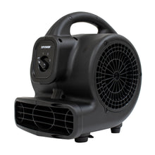 XPOWER P-80A 600 CFM Multi-Purpose Mini Mighty Air Mover, Utility Fan, Dryer, Blower with Built-in Power Outlets - Black