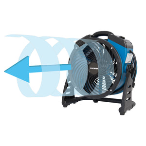 XPOWER P-21AR 1100 CFM 4 Speed Industrial Axial Air Mover, Blower, Fan with Built-in Power Outlets