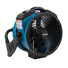 XPOWER FC-150B Dual Power AC/DC Rechargeable 11" Sealed Brushless DC Motor Whole Room Air Circulator Utility Fan