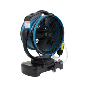 XPOWER FM-68W Multipurpose Oscillating Portable 3 Speed 11" Outdoor Cooling Misting Fan with Built-In Water Pump and Hose