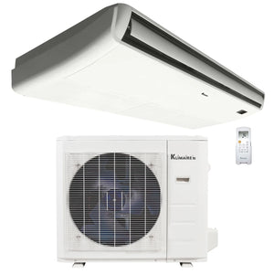 36,000 BTU 19 SEER2 Klimaire Light Commercial Floor-Ceiling Ductless Mini-Split Inverter Air Conditioner Heat Pump System 220V