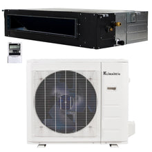 24,000 BTU 19 SEER2 Klimaire Ducted Recessed Mini-Split Inverter Air Conditioner Heat Pump System 220V