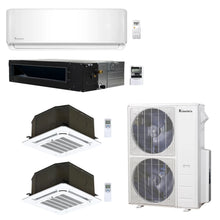 4-Zone Klimaire 21.9 SEER2 Multi Split Wall Mount Ceiling Cassette Ducted Recesssed Air Conditioner Heat Pump System 9+12+12+24