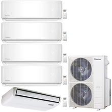 5-Zone Klimaire 21.3 SEER2 Multi Split Wall Mount Floor-ceiling Air Conditioner Heat Pump System 9+9+9+9+24