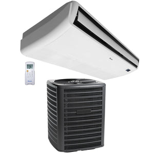 Klimaire 60,000 BTU Ductless Ceiling Suspended Unit With 48,000 BTU Up to 15.2 SEER2 Air Conditioner