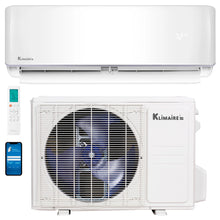 9,000 BTU 21.5 SEER2 Klimaire Wall-Mounted Ductless Mini-Split Inverter Air Conditioner Heat Pump System 115V