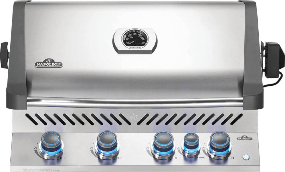 Napoleon Built-in Prestige 500 Natural Gas Grill Head with Infrared Rear Burner, Stainless Steel