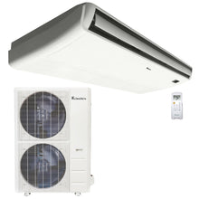 60,000 Btu 19.8 SEER2 Klimaire Light Commercial Floor-Ceiling Ductless Mini-Split Inverter Air Conditioner Heat Pump System 220V