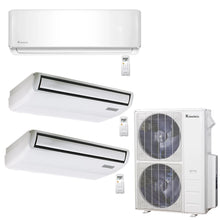 3-Zone Klimaire 23.9 SEER2 Multi Split Floor-Ceiling Wall Mount Air Conditioner Heat Pump System 18+18+24