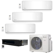4-Zone Klimaire 21.9 SEER2 Multi Split Wall Mount Ducted Recesssed Air Conditioner Heat Pump System 9+9+9+18