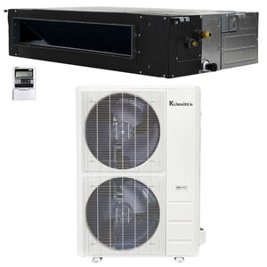 48,000 Btu 15.1 SEER2 Klimaire Light Commercial Ducted Recessed Mini-Split Inverter Air Conditioner Heat Pump System 220V