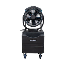 XPOWER FM-88WK Multipurpose Oscillating 3 Speed 14" Outdoor Cooling Misting Fan with Built-In Water Pump, Hose, and WT-45 Mobile Water Reservoir Tank