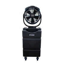 XPOWER FM-88WK2 Multipurpose Oscillating 3 Speed 14" Outdoor Cooling Misting Fan with Built-In Water Pump, Hose, and WT-90 Mobile Water Reservoir Tank