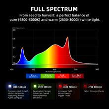 2025 Spider Farmer G3000 300W WiFi & Bluetooth App-Controlled Dimmable Cost effective Full Spectrum LED Grow Light for 3X3 Grow Tent