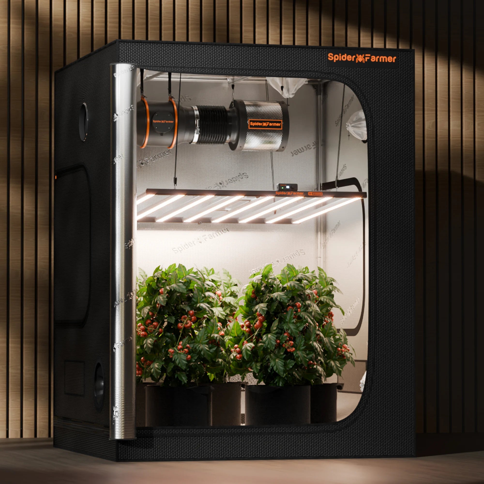 spider farmer 5x5 grow tent 2026 Spider Farmer G1000W WiFi & Bluetooth App-Controlled Dimmable Cost effective Full Spectrum High Yield Commercial LED Grow Light for 5X5 Grow Tent