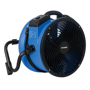 XPOWER FC-300 1/4 HP 2100 CFM 4 Speed Portable High Velocity 14" Heavy Duty Shop Fan Air Circulator