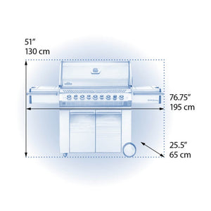 Napoleon Built-in Prestige PRO 500 Natural Gas Grill Head with Infrared Rear Burner, Stainless Steel