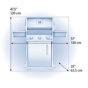 Napoleon Rogue 425 Natural Gas Grill, Black