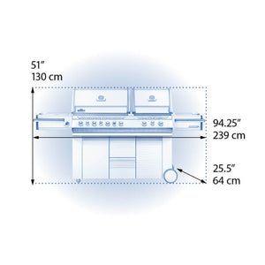 Napoleon Prestige PRO 825 Propane Gas Grill with Power Side Burner and Infrared Rear & Bottom Burners, Stainless Steel