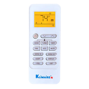 Klimaire DIY 36,000 BTU 17 SEER2 Ductless Mini Split Heat Pump Air Conditioner With 25 Ft Pre-Charged Installation Kit & Wi-Fi - 230V