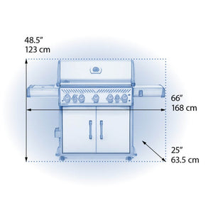 Napoleon Rogue SE 625 Natural Gas Grill with Infrared Rear and Side Burners, Stainless Steel