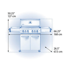 Napoleon Prestige 500 Natural Gas Grill with Infrared Side and Rear Burners, Stainless Steel