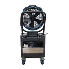 XPOWER FM-88WK Multipurpose Oscillating 3 Speed 14" Outdoor Cooling Misting Fan with Built-In Water Pump, Hose, and WT-45 Mobile Water Reservoir Tank