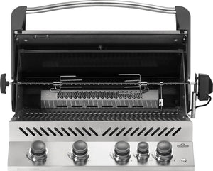 Napoleon Built-in Prestige 500 Natural Gas Grill Head with Infrared Rear Burner, Stainless Steel