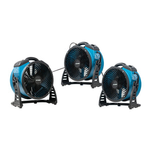 XPOWER P-26AR 1300 CFM 4 Speed Industrial Axial Air Mover, Blower, Fan with Built-in Power Outlets