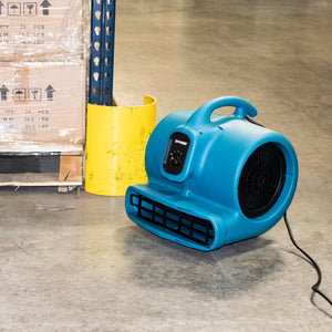 XPOWER P-800H 3/4 HP 3200 CFM 3 Speed Air Mover, Carpet Dryer, Floor Fan, Blower with Telescopic Handle and Wheels