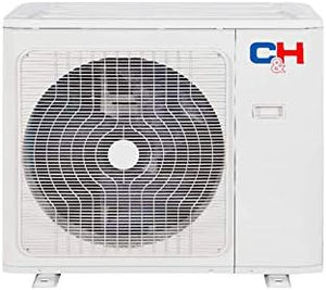 Dual Zone 12,000 + 18,000 BTU Concealed Duct Mini Split Air Conditioner and Heat Pump Full Set with 25ft Installation Kits