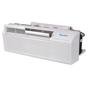 Klimaire PTAC 15,000 BTU Air Conditioner Heat Pump with 3.5kW Heater - 208-230V - 20A