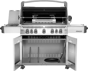 Napoleon Prestige 665 Natural Gas Grill with Infrared Side and Rear Burners, Stainless Steel