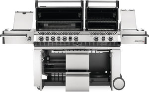 Napoleon Prestige PRO 825 Propane Gas Grill with Power Side Burner and Infrared Rear & Bottom Burners, Stainless Steel